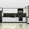Deco Home Mutfak Dolabı Modern Tavan Boyu Beyaz