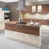 Deco Home Mutfak Dolabı Modern Kulpsuz Sade Parlak Beyaz Açık Meşe